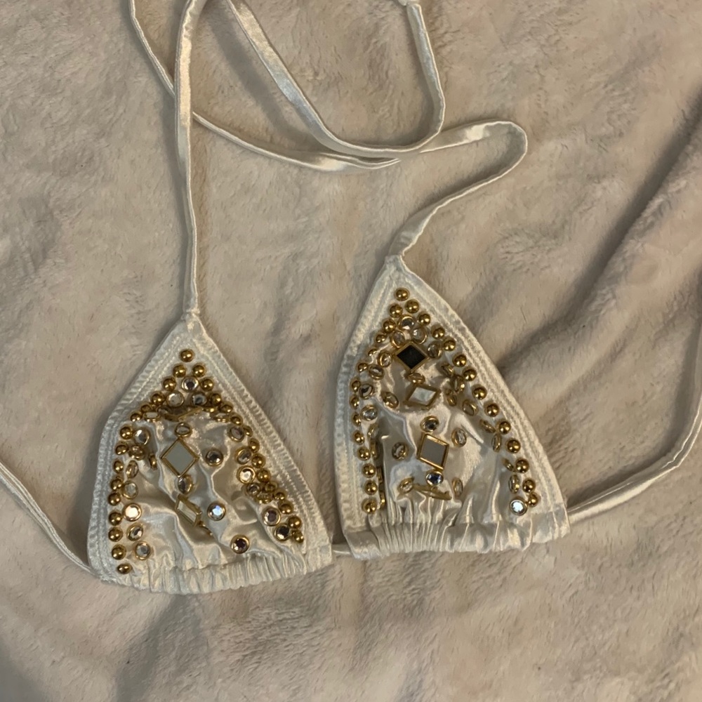 Mirrored Sequin Swim Top / Rave Attire